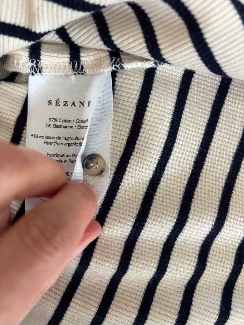 Sezane Theodora Striped T-shirt - Picture 7 of 8